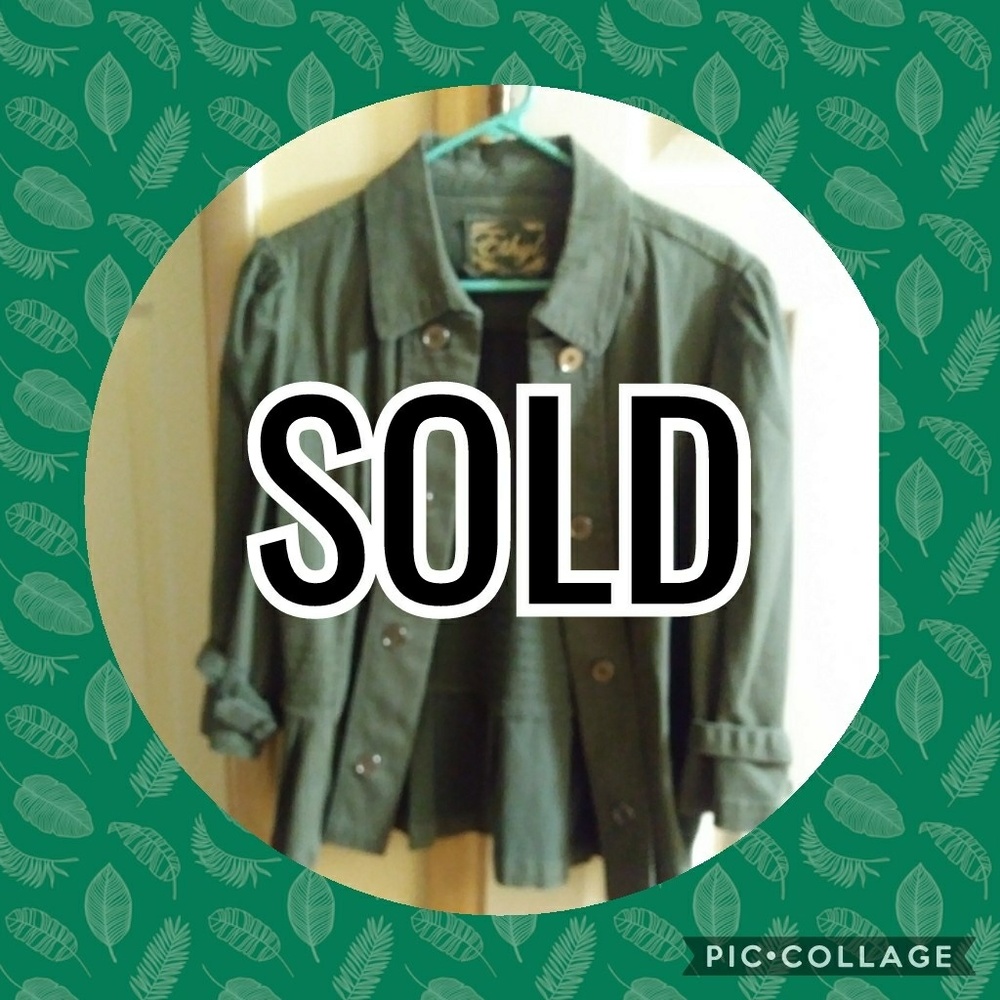 Ethyl Military Blazer- Army Green